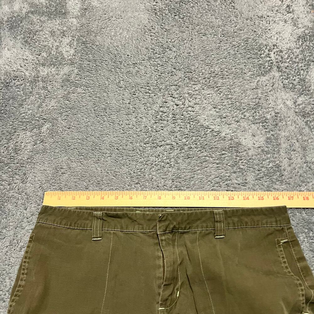KAVU Pants Womens 8 (33x20.5) Capri Hiking Green Brown Outdoor Gorp - Picture 6 of 9